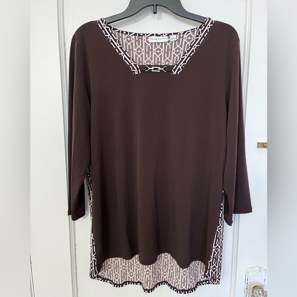 Brown Susan Graver tunic, L